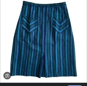 Plenty by Tracy Reese Blue & Green Pencil Skirt  Size 6